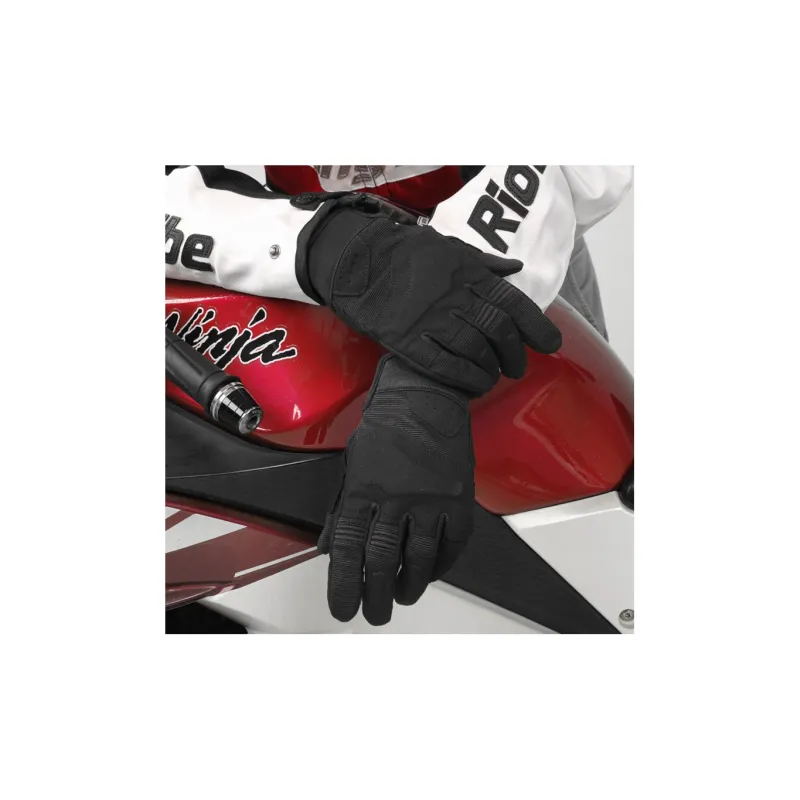 RIDING TRIBE Riding Equipment Cycling Glove Outdoor Men's Microfiber TPR Polyester EVA M/L/XL/XXL Black-3