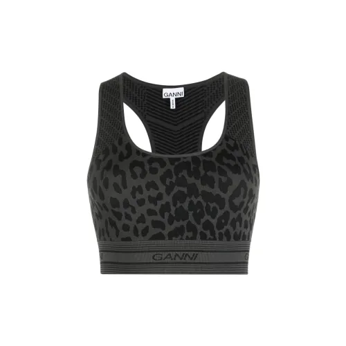 GANNI Seamless Jacquard Bra