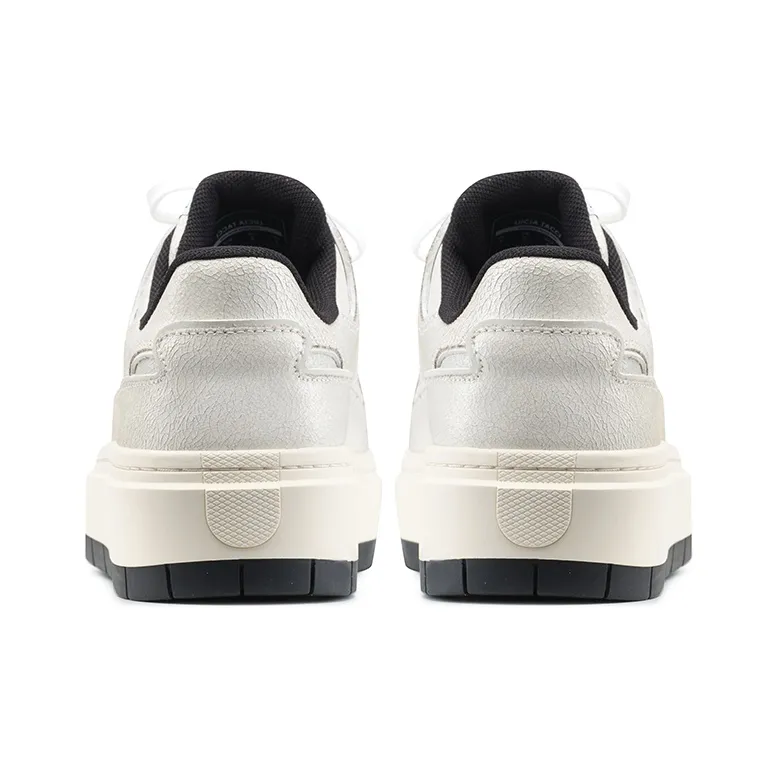 Lucia Tacci Original Designer | Crackle Cow Leather Platform Height Increasing Casual Skateboard Shoes Unisex-4