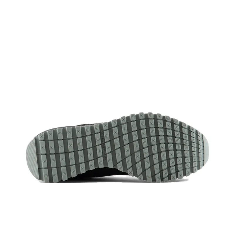 EMPORIO ARMANI Low Top Casual Shoes Men's Black Green-4