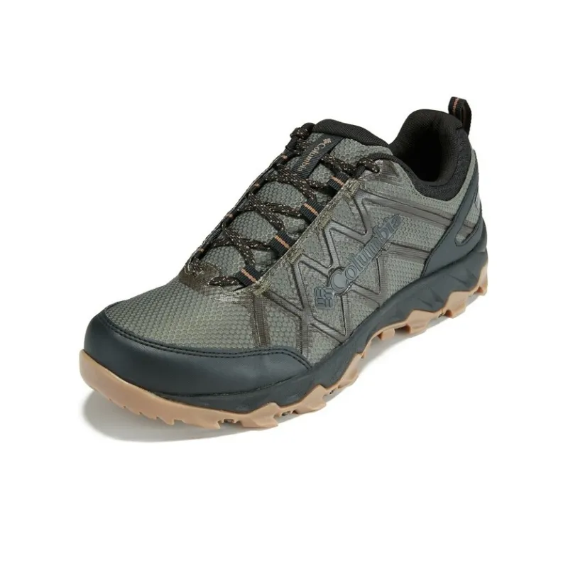 Columbia Anti Slip Wear Resistant Low Top Outdoor Shoes Men's Dark Army Green-2