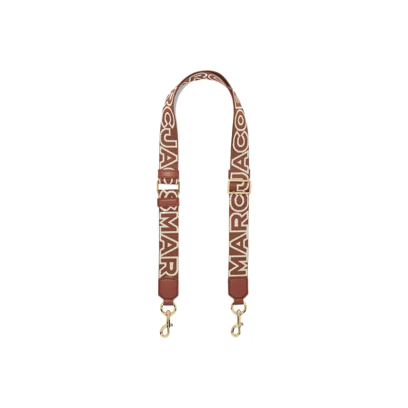 MARC JACOBS The Thin Outline Logo Webbing Strap-0