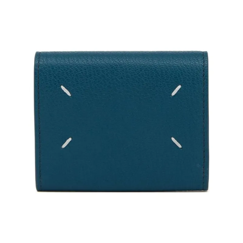 Maison Margiela Leather Wallet Women's Blue-2
