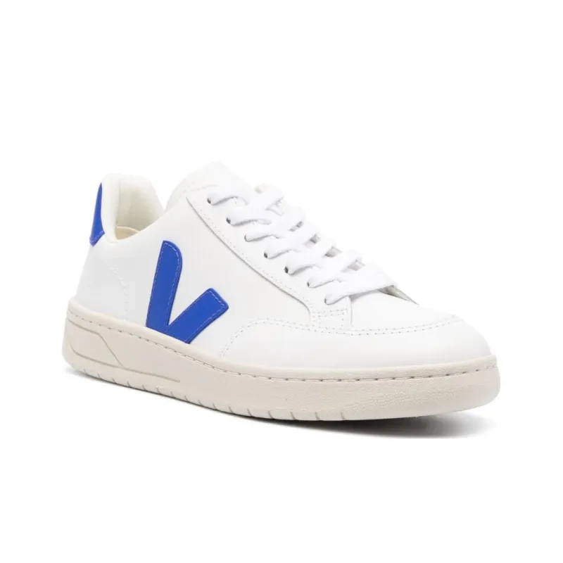 VEJA V-12 Leather White Paros-1