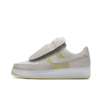 Nike Air Force 1 Cushioning Wear-Resistant Low-Top Skateboard Shoes Unisex Light Yellow