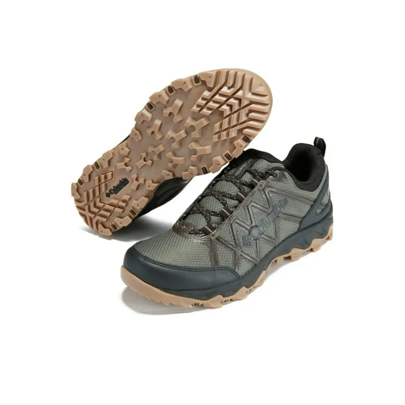 Columbia Anti Slip Wear Resistant Low Top Outdoor Shoes Men's Dark Army Green-5
