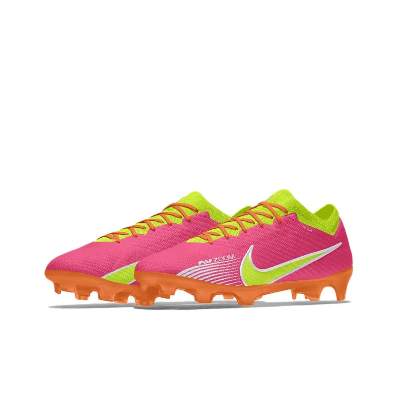 Nike Mercurial Vapor 15 Elite Cushioning Wear Resistant Soccer Shoes Unisex Pink-2