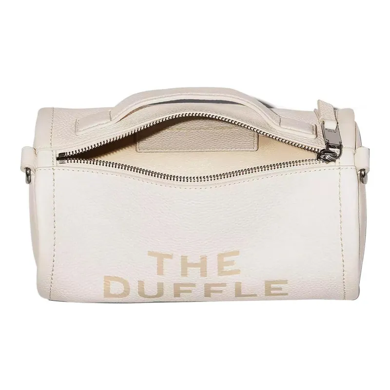 MARC JACOBS The Leather Duffle Bag White-3