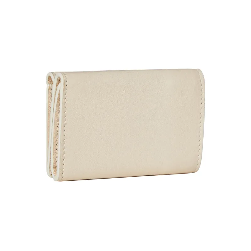 Balenciaga Leather Wallet Women's Cream-1