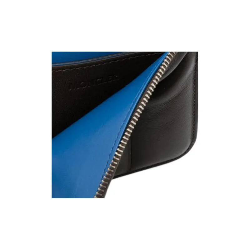 Moncler Leather Wallet Unisex Black-2