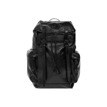 GUCCI Leather Backpack Men's Black