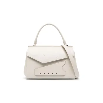 Maison Margiela Snatched Calfskin Handbag, Shoulder Bag, Crossbody Bag Trumpets Women's Beige