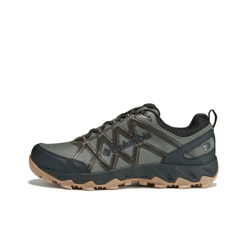 Columbia Anti Slip Wear Resistant Low Top Outdoor Shoes Men's Dark Army Green-0