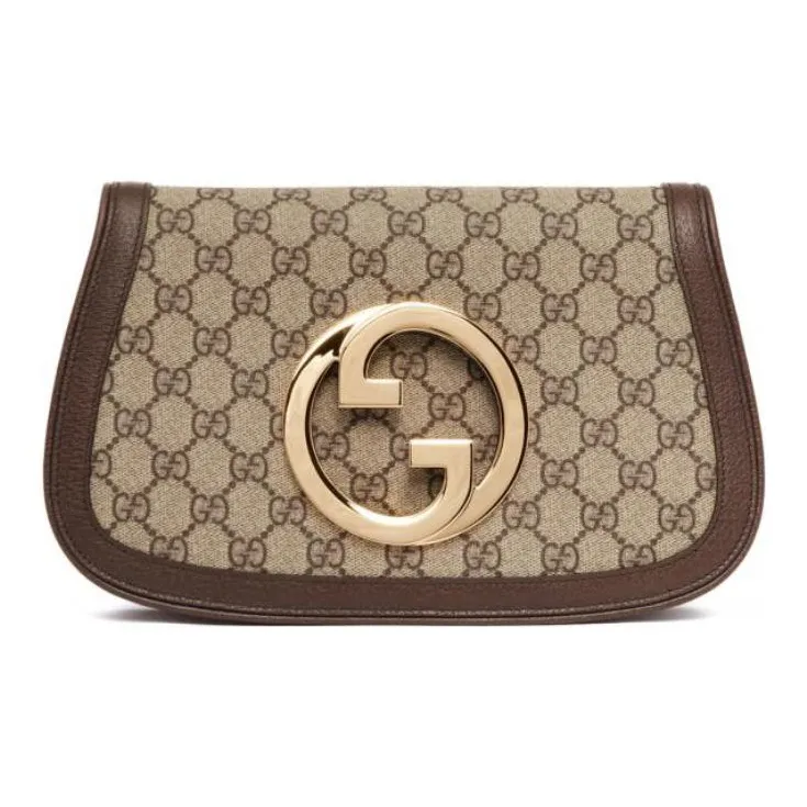 GUCCI Blondie Canvas With Leather Binding Flap Bag, Chain Bag, Shoulder Bag Canvas Bag, Handbag, Shoulder Bag Women's-0