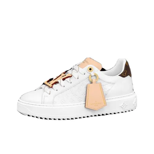 LOUIS VUITTON Time Out Trainers 'White Monogram With Beige' Women's