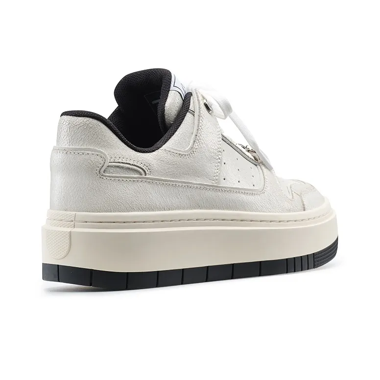 Lucia Tacci Original Designer | Crackle Cow Leather Platform Height Increasing Casual Skateboard Shoes Unisex-5