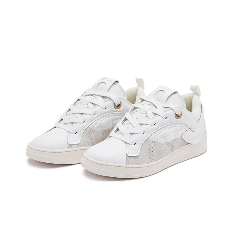 Champion Edition 1 Low Top Skateboard Shoes Men's White-2