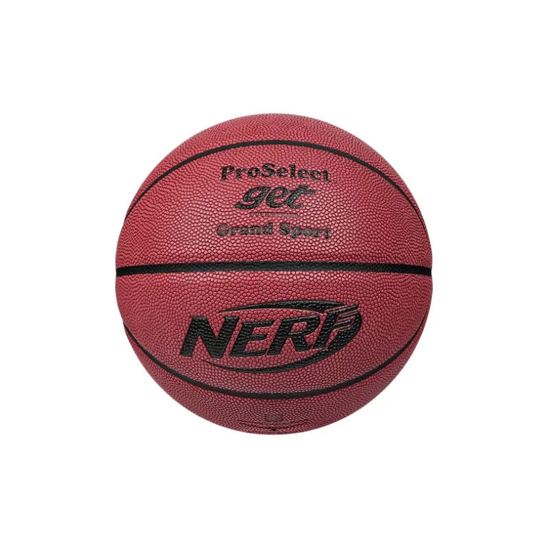 ProSelect NERF Joint Collection PU Basketball Red Brown Size 7 Training Unisex-0