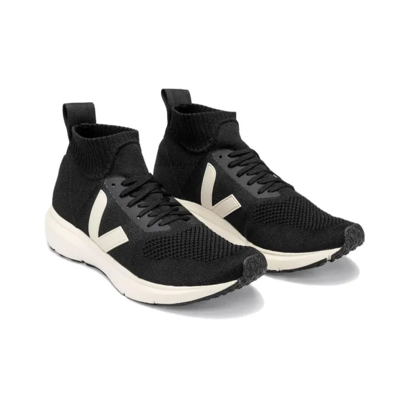 VEJA Runner Mid V Knit Rick Owens Black Pierre-2