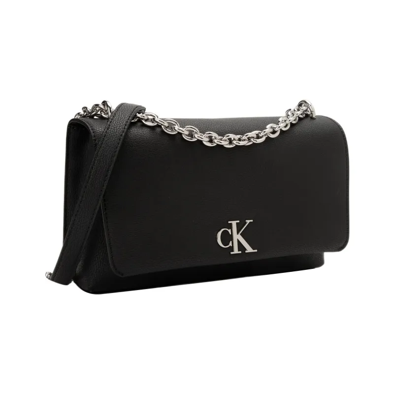 CALVIN KLEIN Synthetic Material Envelope Bag Handbag Shoulder Bag Women's Black-3