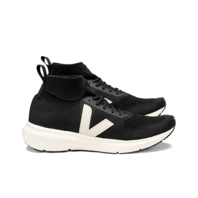 VEJA Runner Mid V Knit Rick Owens Black Pierre-1