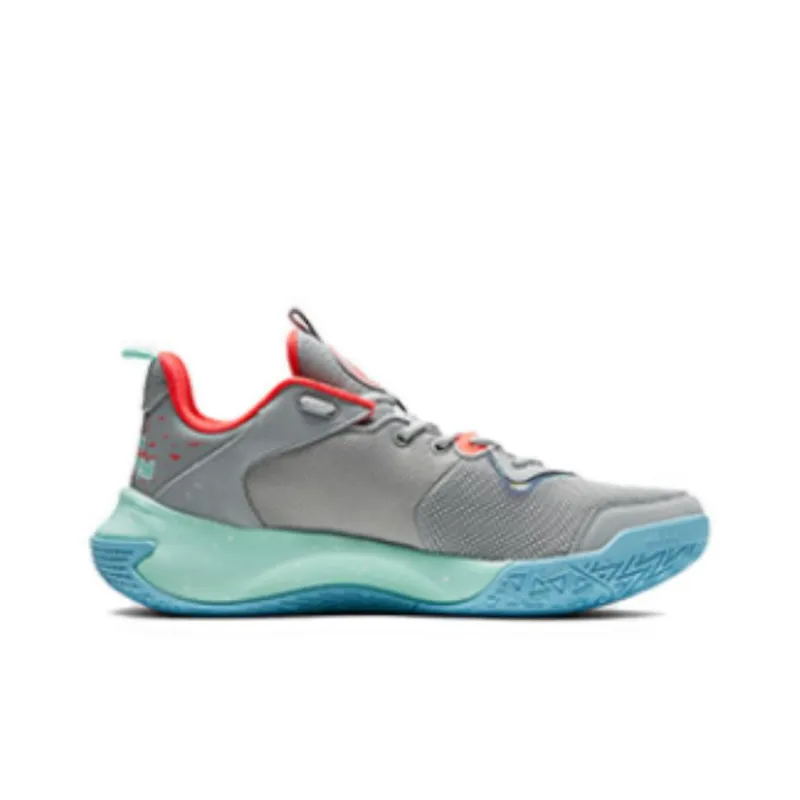 PEAK Anti Slip Wear Resistant Low Top Basketball Shoes Men's Iron Gray-1