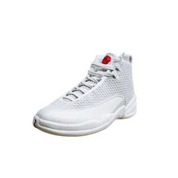 Jordan Air Jordan 12 BIN 23 'TRIPLE WHITE' Slip Resistant High Top Vintage Basketball Shoes Men's White