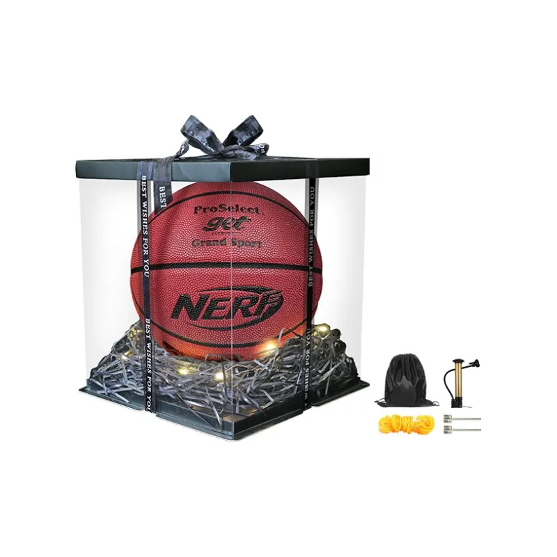 ProSelect NERF Joint Collection PU Basketball Red Brown Size 7 Training Unisex-4
