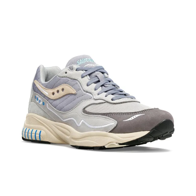 Saucony 3D Grid Hurricane Gray Cream-2