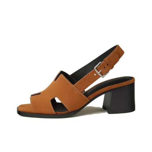 HERMES Elbe One-Strap Sandals Women's