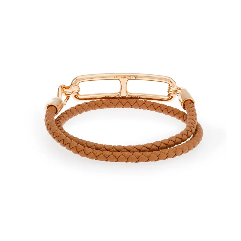 HERMES Roulis Leather Elegant Style Bracelets-2
