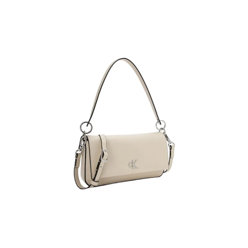 CALVIN KLEIN Synthetic Material Envelope Bag, Handbag, Shoulder Bag Women's Milk Cream-1