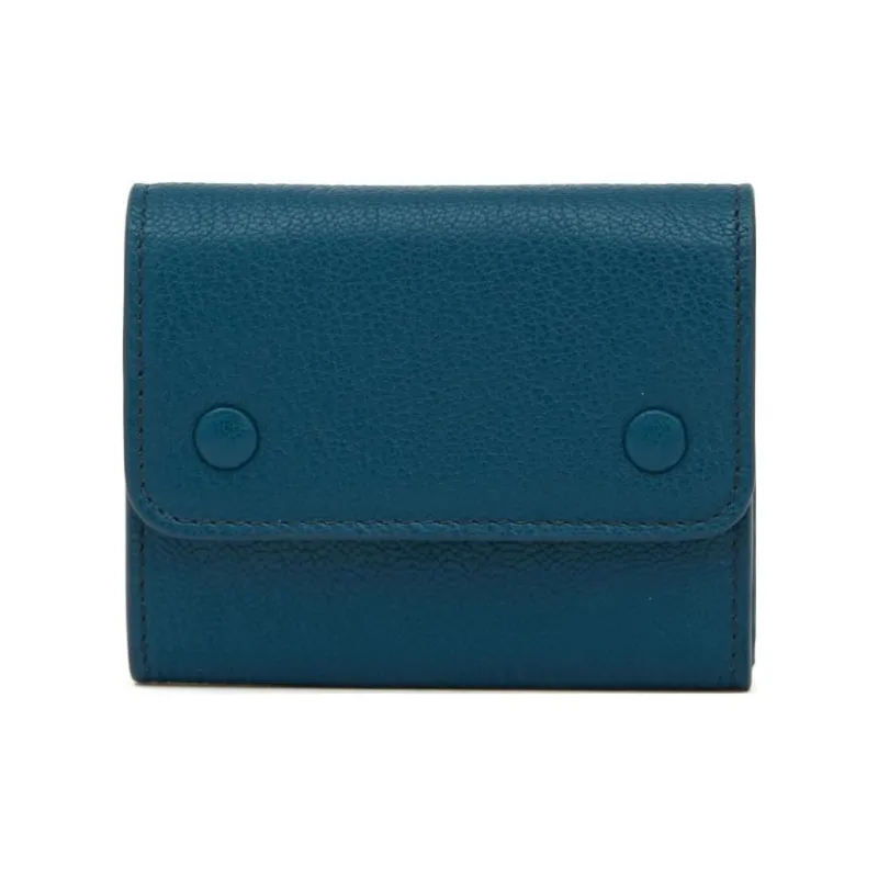 Maison Margiela Leather Wallet Women's Blue-0