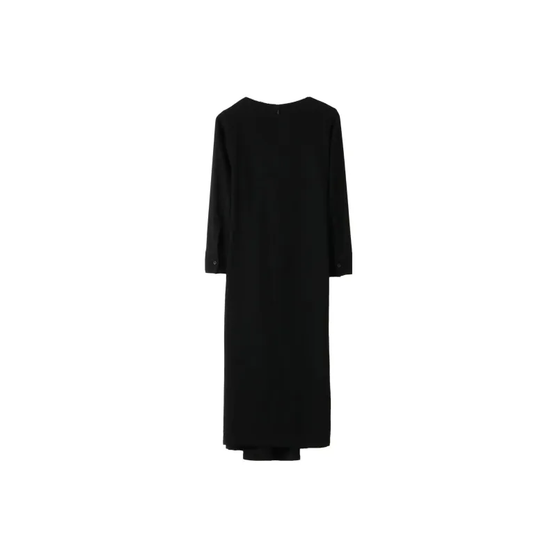 Yohji Yamamoto Short Sleeved Dresses Women's Black-1