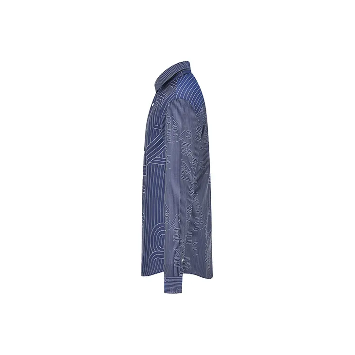 RARE Long Sleeved Shirt Men's Blue-2