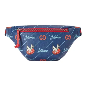 GUCCI Canvas With Leather Fanny Pack Kids' Blue