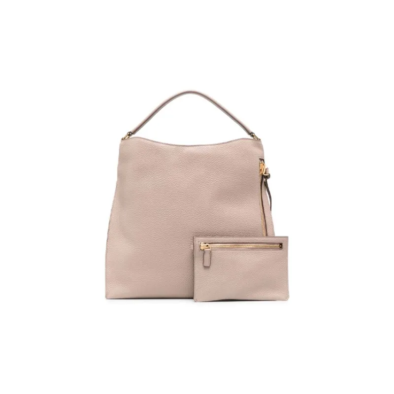 TOM FORD ALIX Calfskin One Shoulder Handbags Large Size Women's Light Pink-0