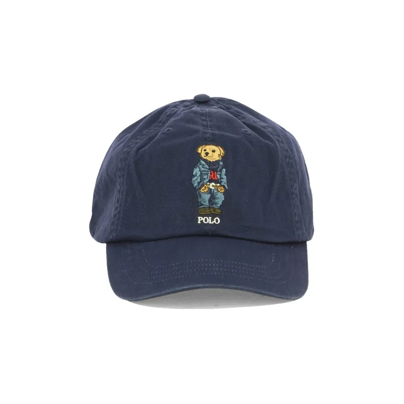 Polo Ralph Lauren Bear Embroidered Round Crown Baseball Cap-2