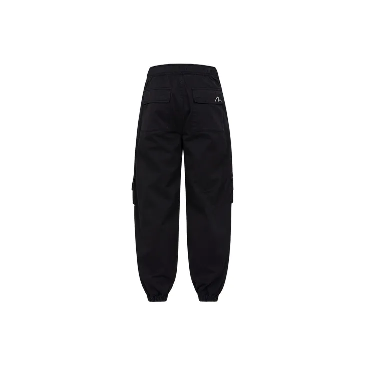EVISU Cargo Pants Men Black-1