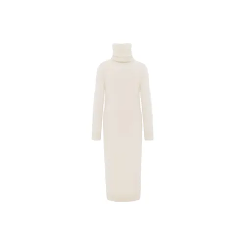 SAINT LAURENT Long-Sleeved Dresses Women's Beige