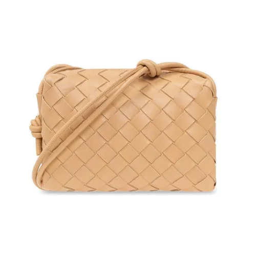 Bottega Veneta LOOP Calfskin Camera Bag Storage Bag Clutch Crossbody Bag Shoulder Bag Women's Apricot