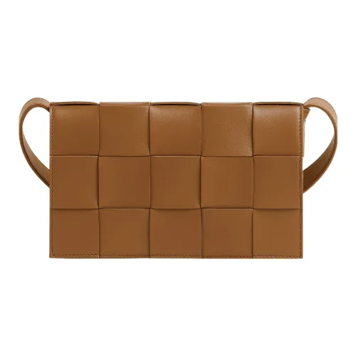 Bottega Veneta CASSETTE Sheepskin Tofu Bag Handheld Shoulder Bag Crossbody Bag Regular Women's Timber