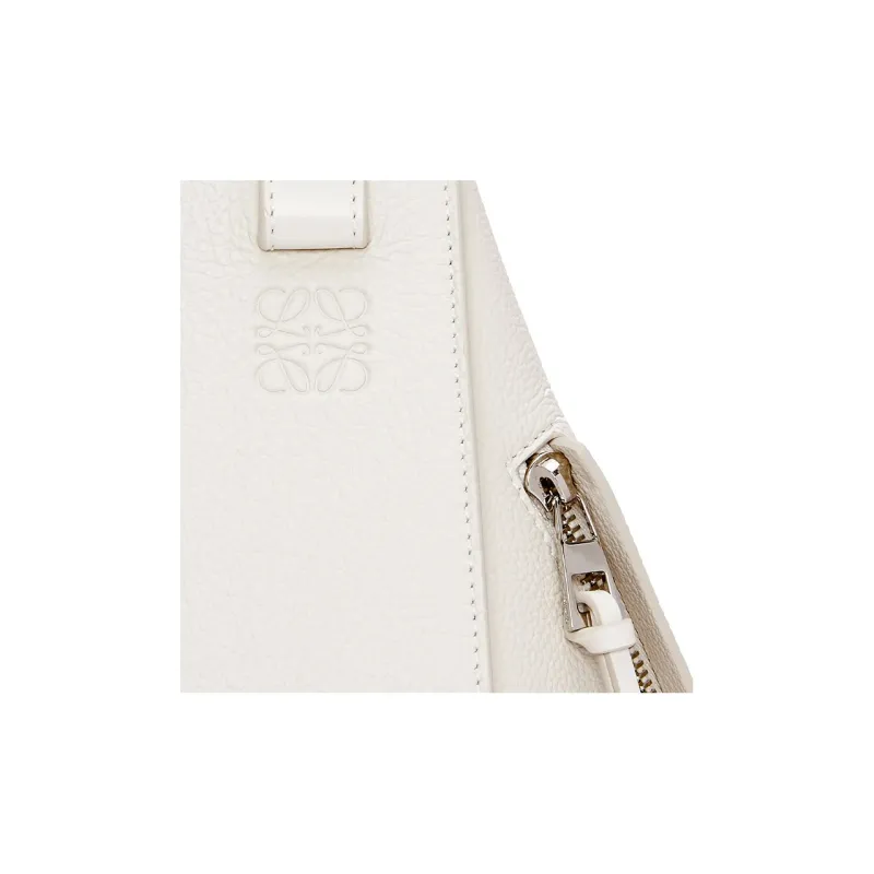 LOEWE Hammock Soft Grained Cow Leather Shoulder Bag Crossbody Bag Handbag Small Size Women's Soft White-5