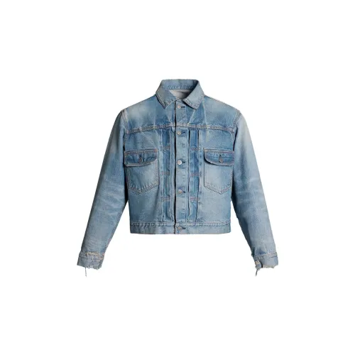 Maison Margiela Denim Jackets Unisex Light Indigo