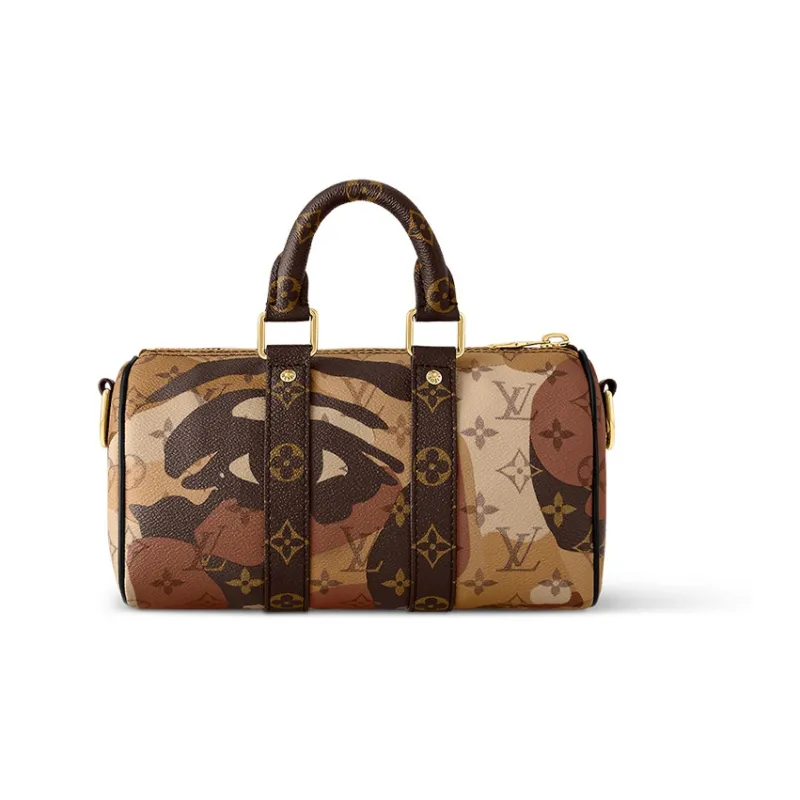 LOUIS VUITTON Keepall Bandouliere 25 Brown-2