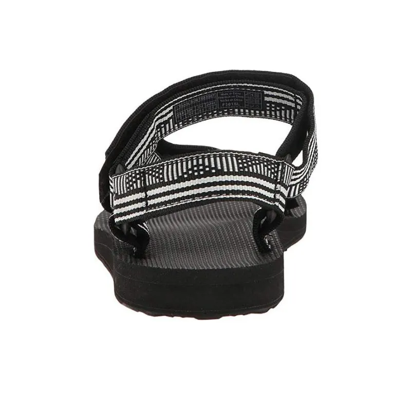 Teva Original Universal Beach Sandals Women's Black White-3