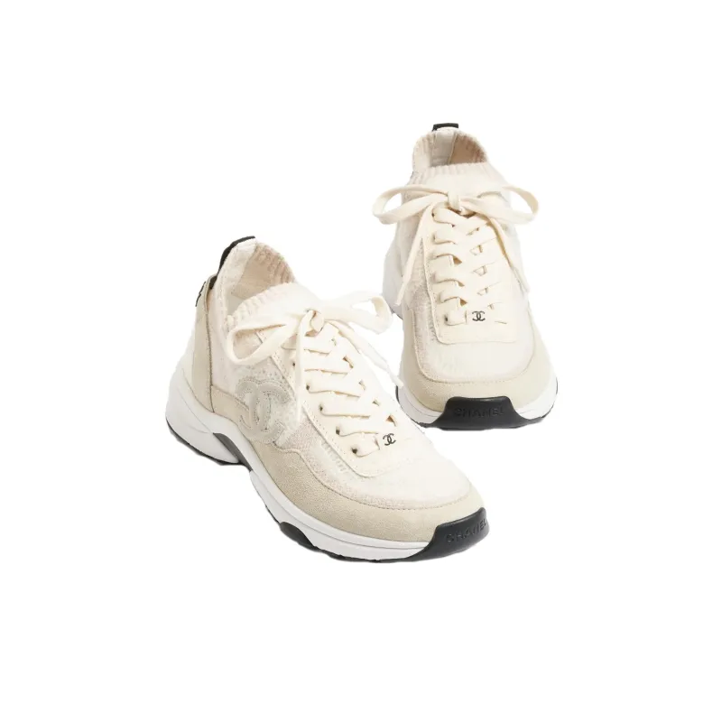 CHANEL Low Top Life And Leisure Women's Ivory White-2