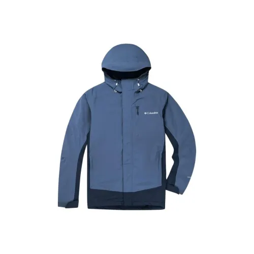 Columbia Windbreaker Jackets Men Dark Blue