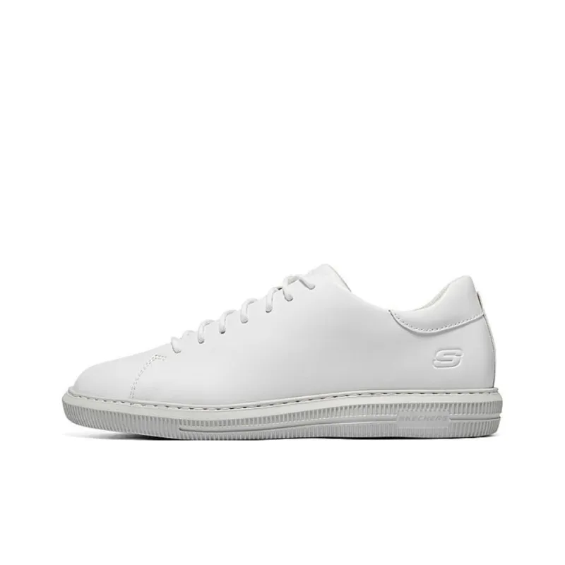 Skechers Anti Slip Wear Resistant Low Top Casual Shoes Men's White-0