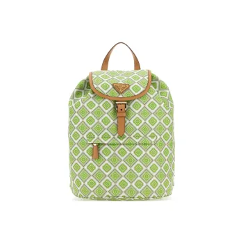 PRADA Recycled Nylon Backpack Women's Green